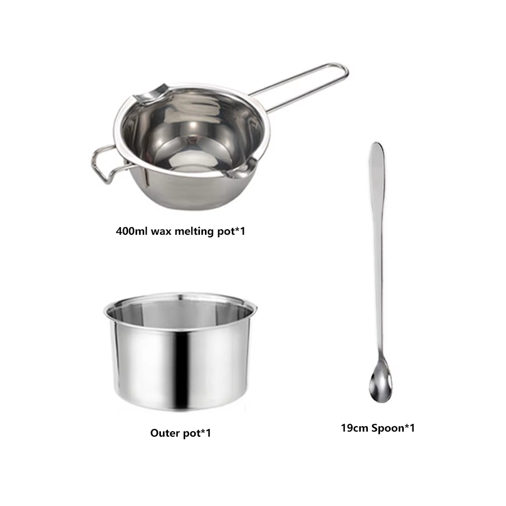 DIY Candle Kit Soy Wax Candle Making Supplies Handmade Aromatherapy Crafts Candle Making Tool Stainless Steel Wax Melting Pot