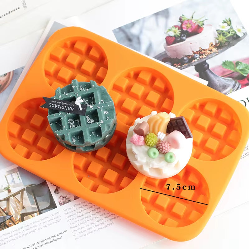 Diy Cake Candle Decoration Silicone Mold Donut Circle Resin Mold Chocolate Biscuit Mold Cake Decorating Tools Pastry Tools
