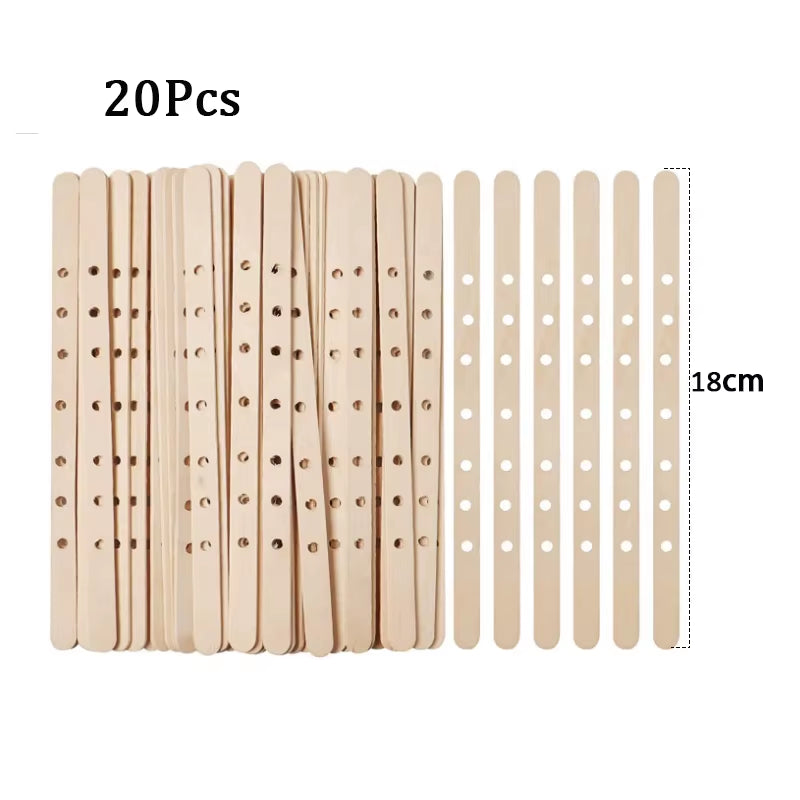 120Pcs Waxed Cotton Candle Wicks with Stand Original Smokeless Candle Wick for DIY Candle Silicone Mold Candle Making Supplies