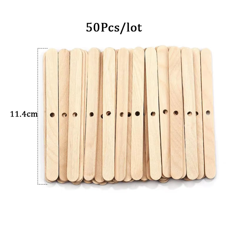 120Pcs Waxed Cotton Candle Wicks with Stand Original Smokeless Candle Wick for DIY Candle Silicone Mold Candle Making Supplies