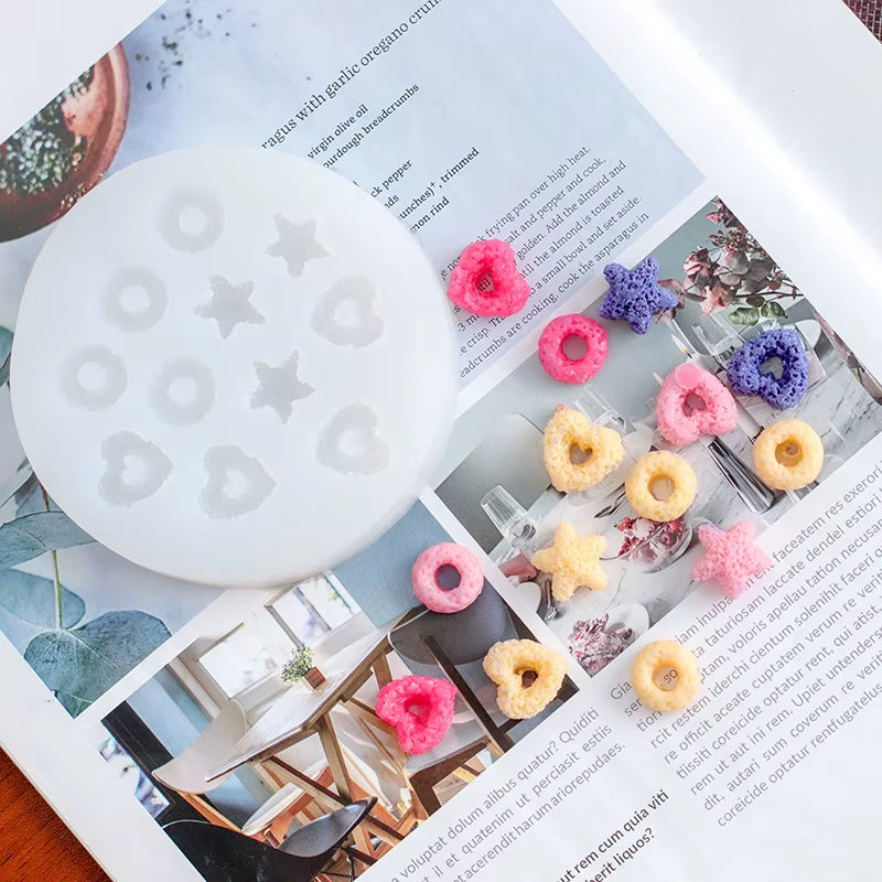 Diy Cake Candle Decoration Silicone Mold Donut Circle Resin Mold Chocolate Biscuit Mold Cake Decorating Tools Pastry Tools