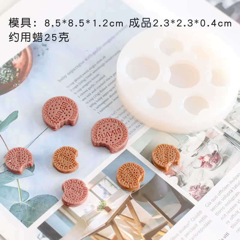 Diy Cake Candle Decoration Silicone Mold Donut Circle Resin Mold Chocolate Biscuit Mold Cake Decorating Tools Pastry Tools